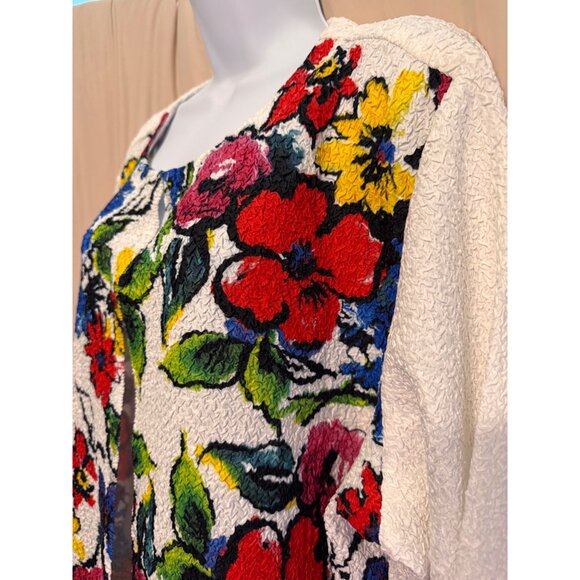 1X Berek Crinkle Jacket Floral Fantasy NWOT - Picture 2 of 3